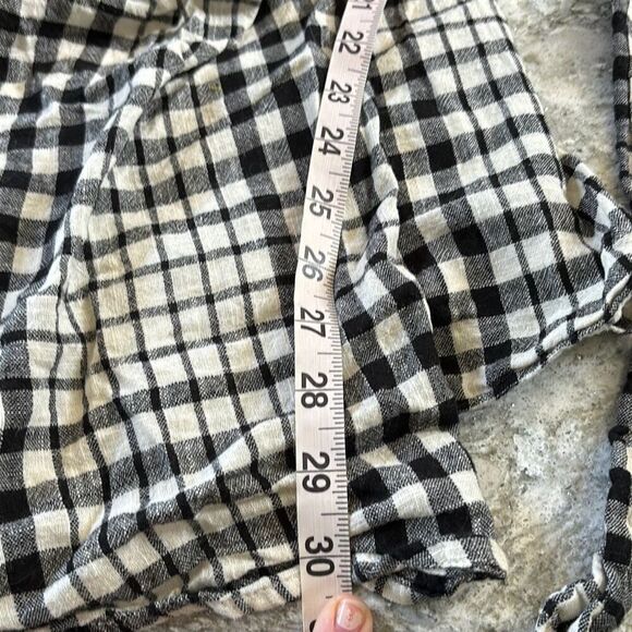 Free People Nadia Houndstooth wrap dress Sz 0 XS black - Picture 12 of 12